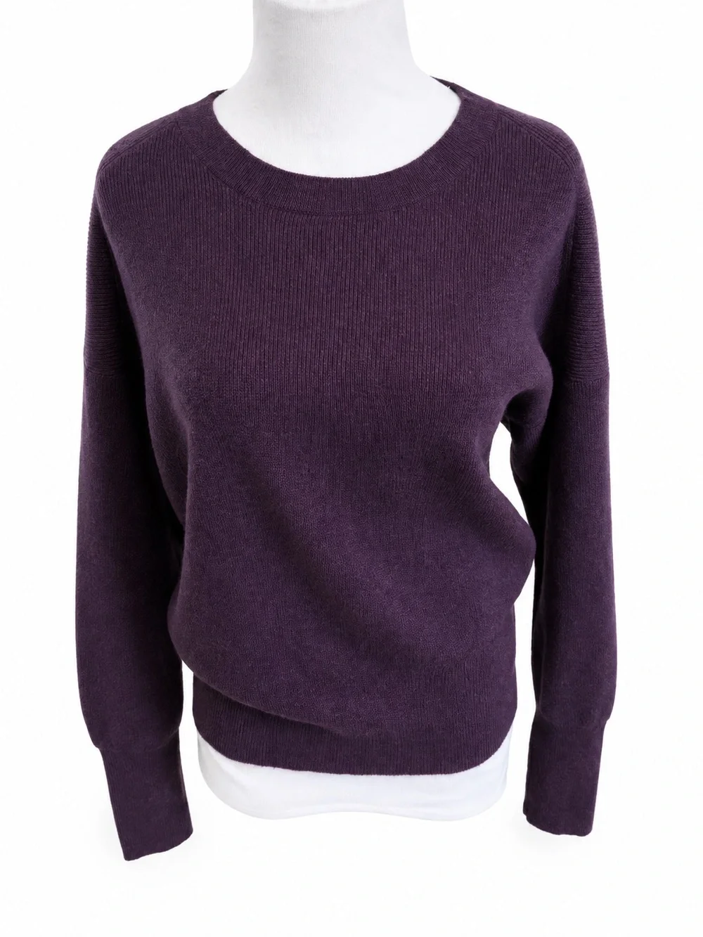 J. Crew Women's Deep Plum Crewneck Sweater Medium